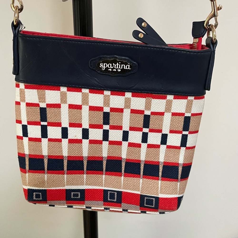 Spartina 449 Red White Blue Crossbody Purse Quarterdeck Retired Patriotic Summer